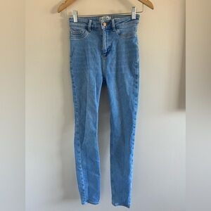 ASOS New Look Hallie Light Blue Disco Jeans Size 4 (Fits Like 2)